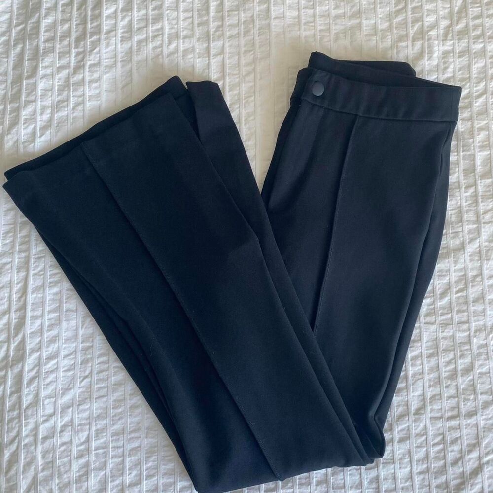 Gap Women's Black Ponte Flare Trousers